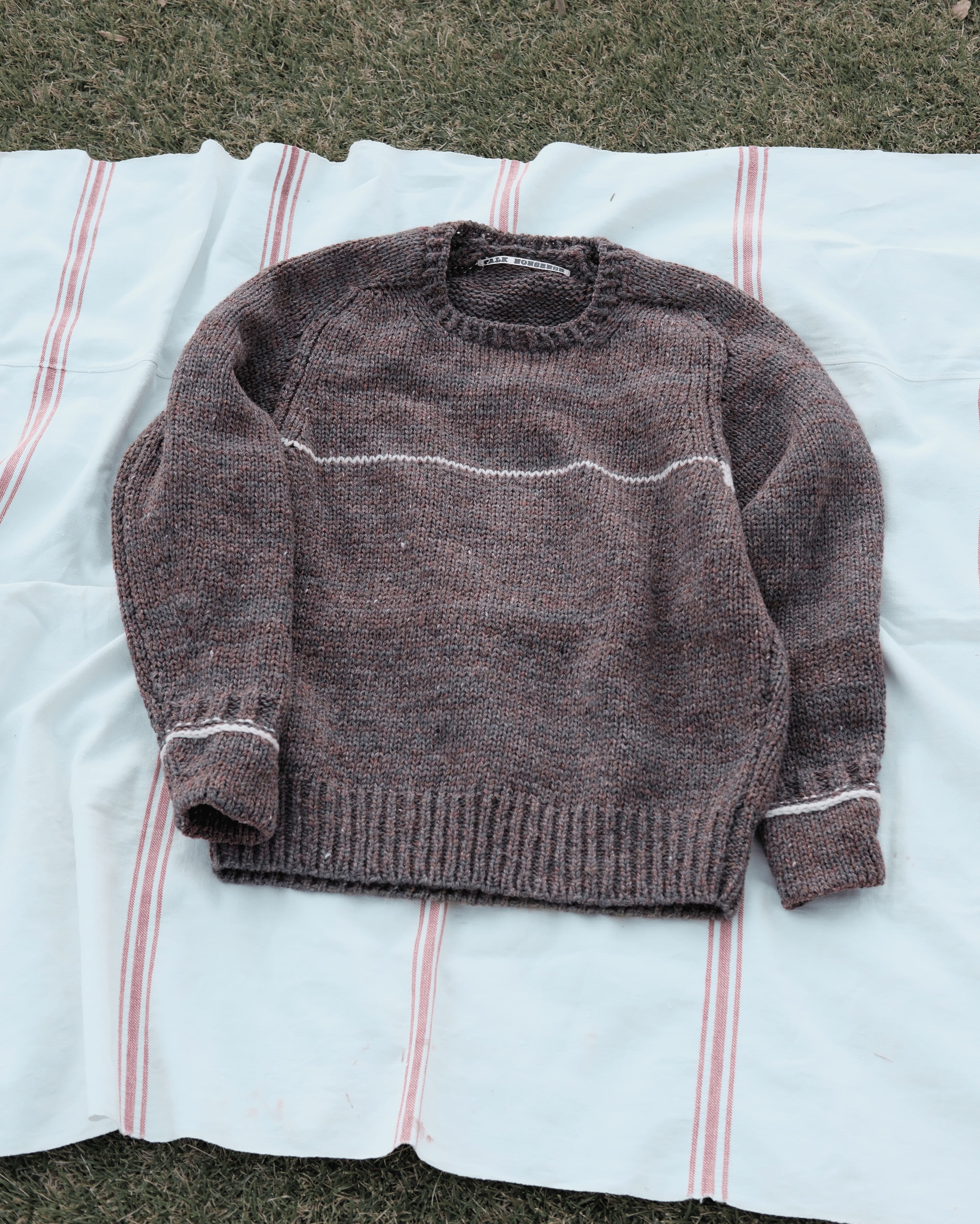 CREW NECK P.O. LINE SWEATER